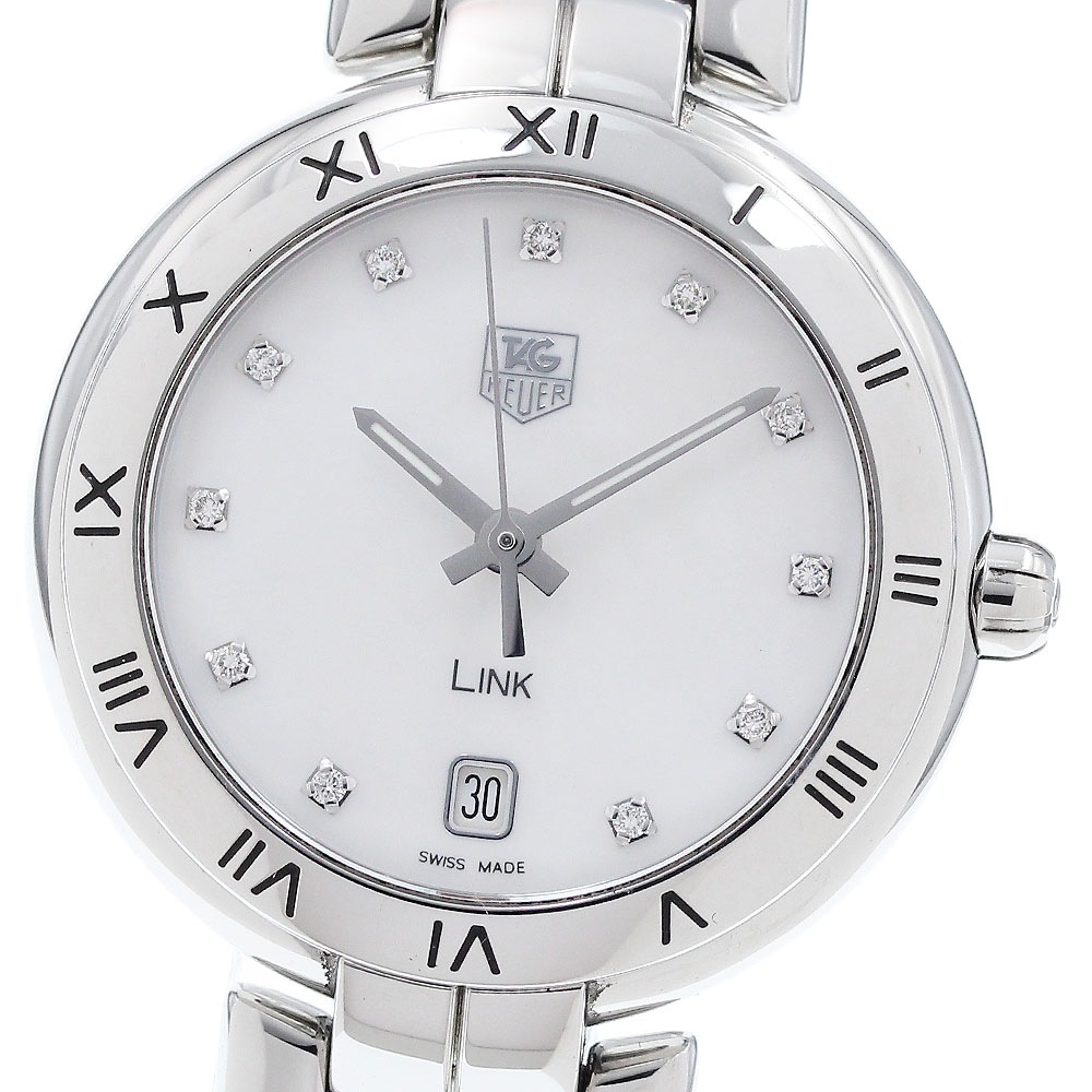 タグホイヤー TAG HEUER WAT1315 リンク 11Pダイヤ クォーツ レディース 良品 _922513【中古】