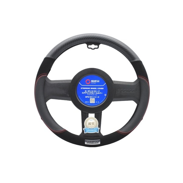 SPARCO-CORSA （スパルココルサ） ステアリングカバー Sサイズ ブラック