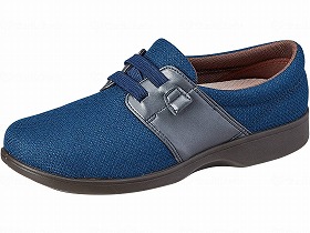 介護靴 らくらくL018 ブルー 23.5 L018