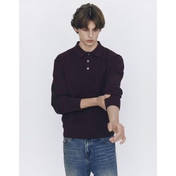 スティッチポロニットセーター056504G