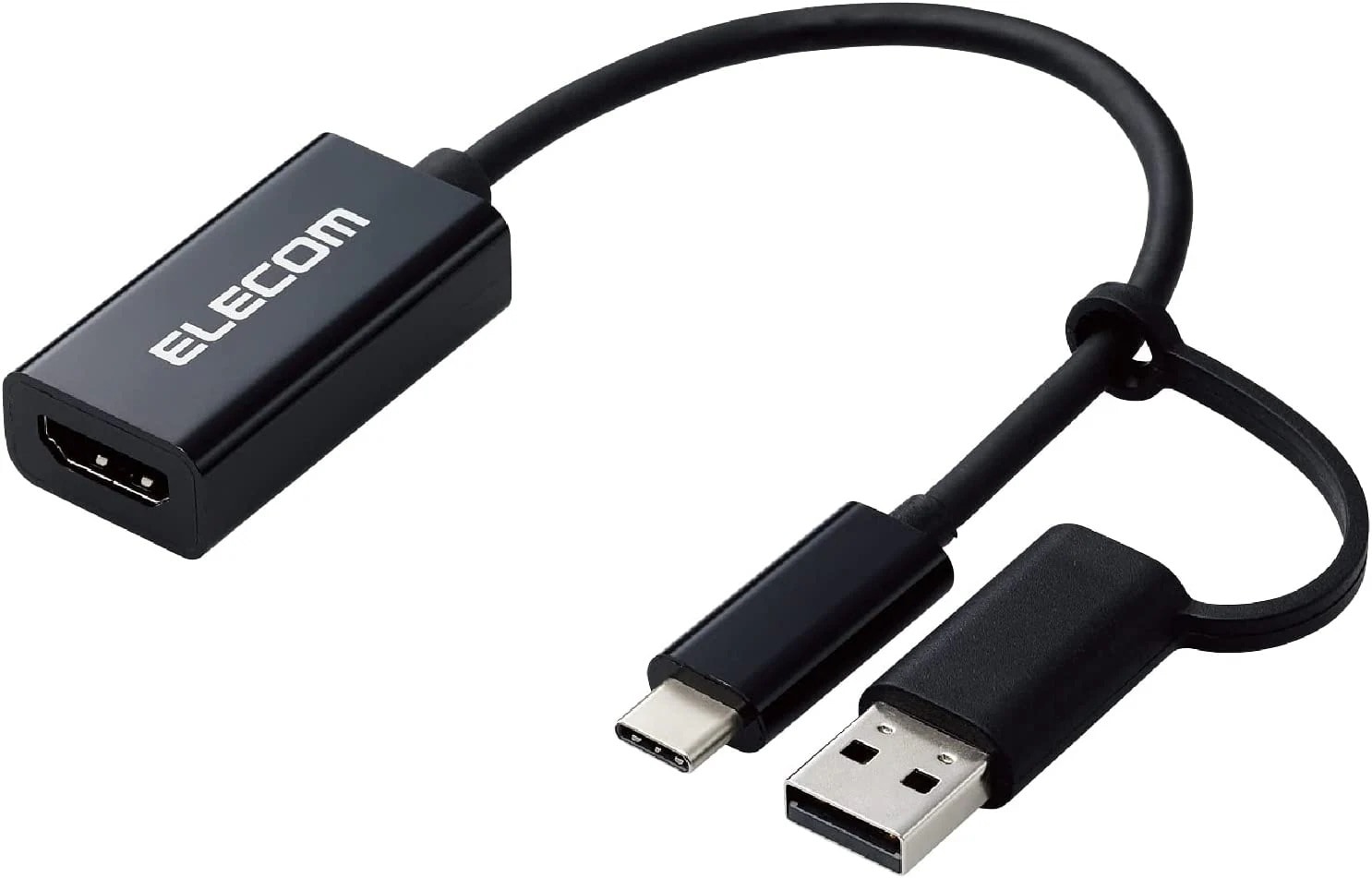 AD-HDMICAPBK [ブラック]キャプチャーボード ビデオキャプチャー(HDMI to Type-C + USB A 変換)