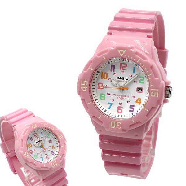 腕時計 STANDARD チープ LRW-200H-4B2VDF BOXなし 腕時計 ホワイト ピンク ウォッチ レディース キッズ 6,630円