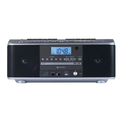 東芝 AX-KCRW70(S) CDラジカセ ワイドFM対応 カラオケ機能搭載 シルバー