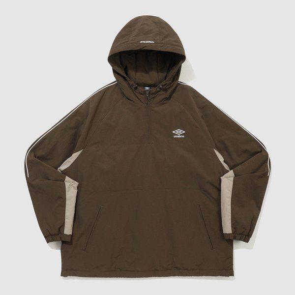 ユニオン トラック スタンドネック パディング フード アノラック BROWN UQ321CWT95 BRW0