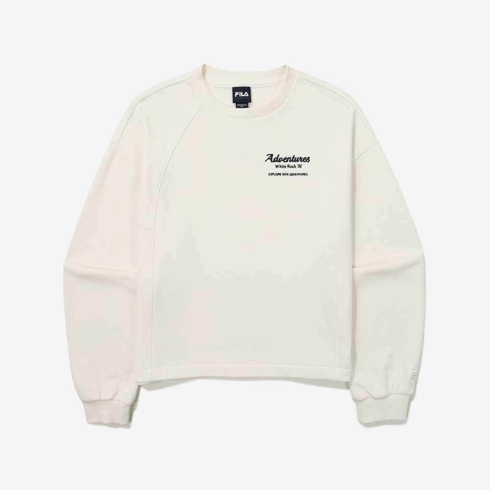 フィラセミクロップスモールグラフィックスウェットシャツ_FS2POG3152F_SWH