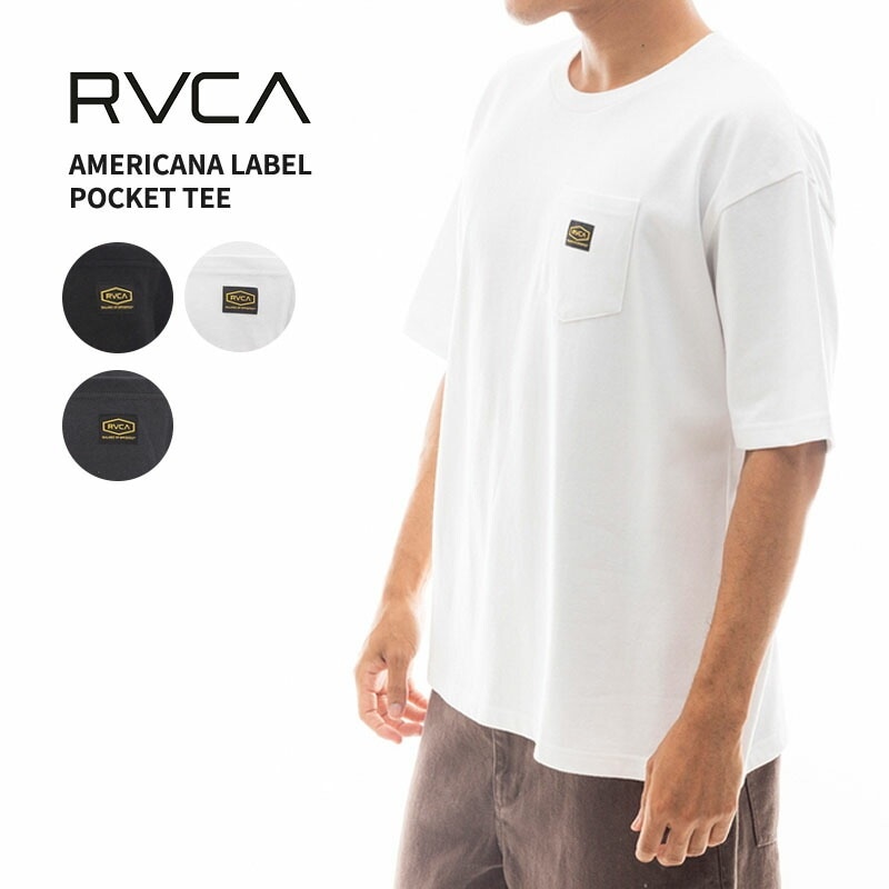ルーカ 半袖Tシャツ RVCA AMERICANA LABEL POCKET TEE メンズ Tシャツ カットソー 男性 be041-230