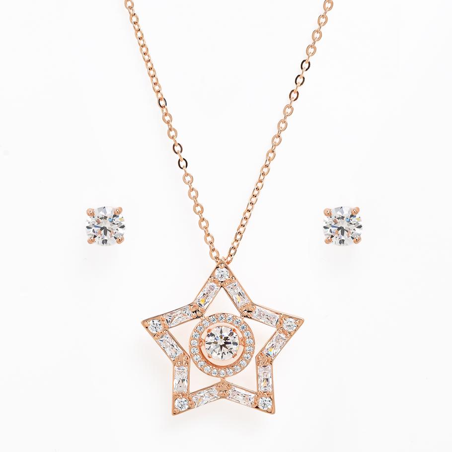 ネックレス ピアス セット レディース ステラ Stella 星 ローズゴールド 5622730