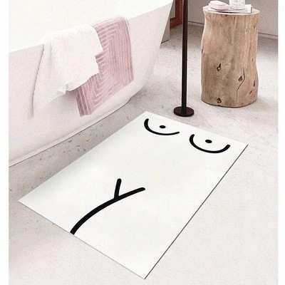 発売韓国デイジー バスマット カーペット 玄関マット 滑り止め付 マット