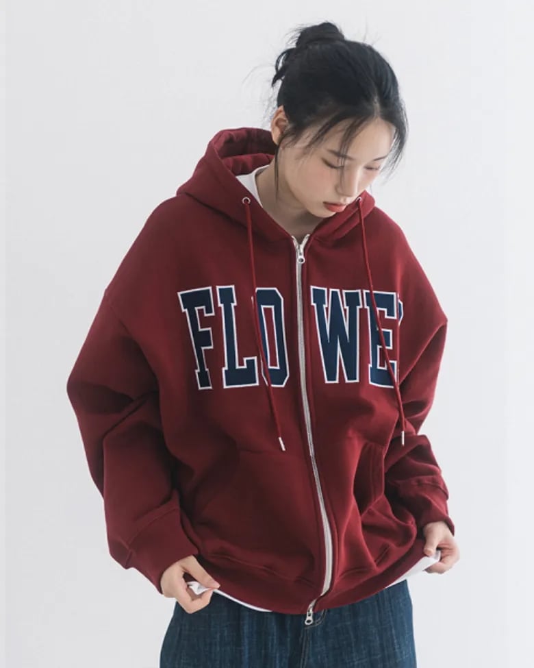 ヘビズム FLOWER ZIP UP HOOD(10COLOR)