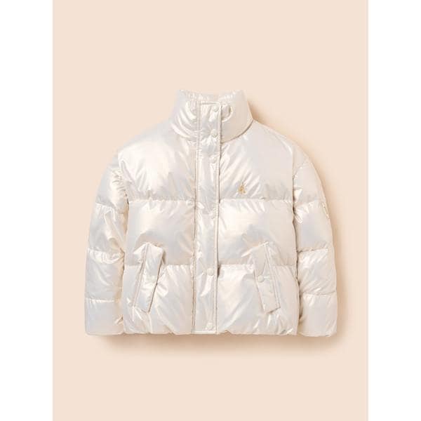 [BEANPOLE KIDS] 女児グロッシーダックダウンショートパディング アイボリー (BI5X38G050)