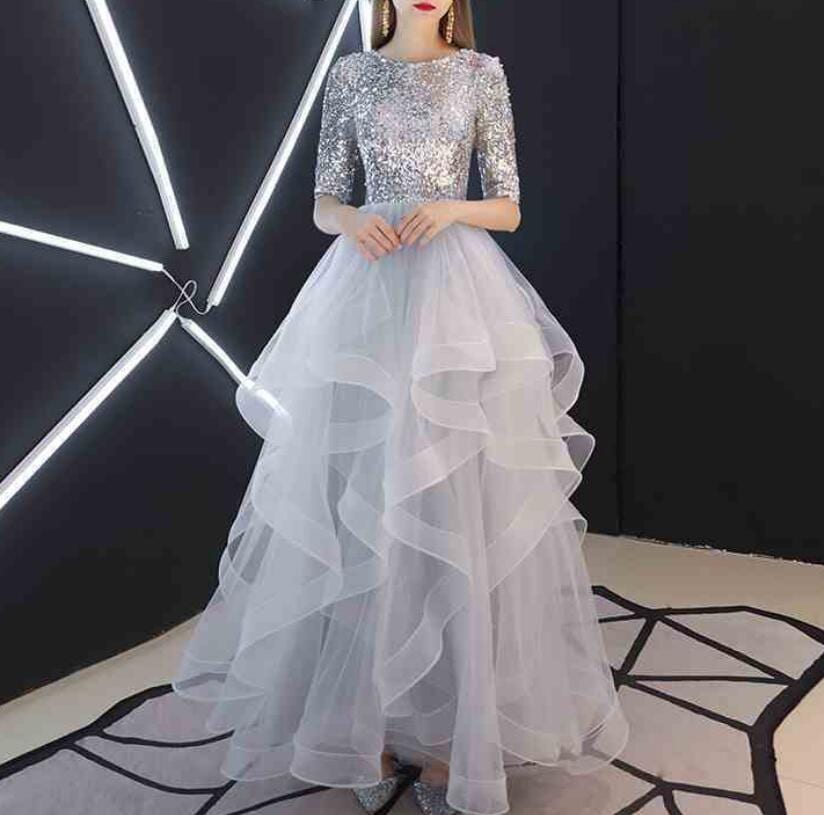 イブニングドレスディナー パーティー 礼服韓国ファッション レディース ワンピース ロングスカート 綺麗高級感 可愛い結婚式 卒業式 演奏会発表会 成人式LF56 5,476円