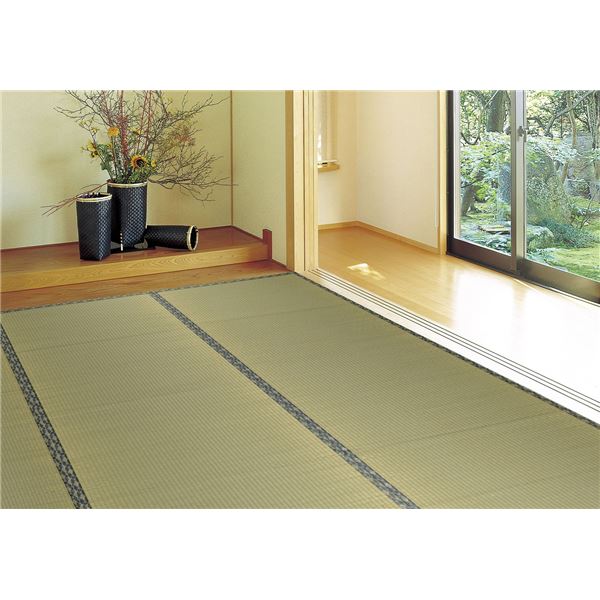 い草 上敷き/ラグマット 江戸間 1帖 撥水加工 リバーシブル対応 双目織 白馬 はくば リビング ダイニング