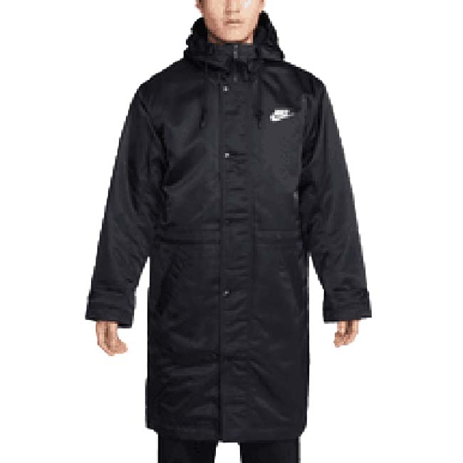 日本サイズ ナイキ(NIKE) 2023 HO メンズ クラブ スタジアム パーカー フード付きジャケット FB7321-010 ブラック×ホワイト