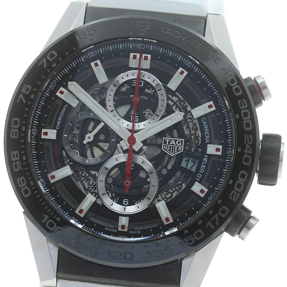 タグホイヤー TAG HEUER CAR2A1Z カレラ キャリバーホイヤー01 クロノグラフ 自動巻き メンズ 保証書付き_880019【中古】