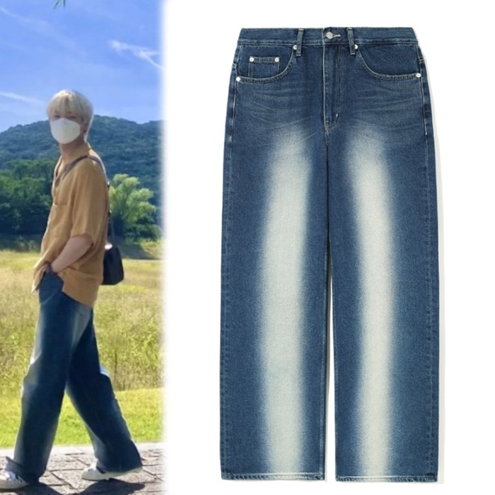 【Stray Kids着用】 satur ブルックリンニュートロワイドウォッシュドデニムパンツ 22,800円