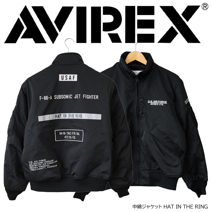 AVIREX アヴィレックス アビレックス 中綿ジャケット HAT IN THE RING STENCIL JACKET ステンシル ジャケット ハット イン ザ リング 783-4252036