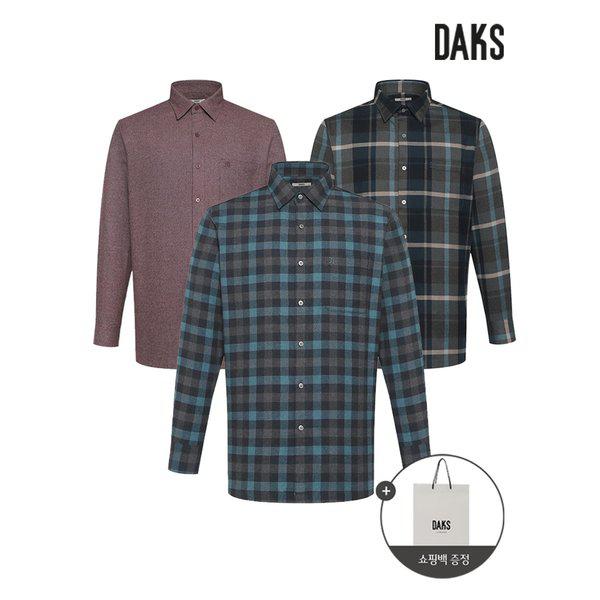 [シャツ] 裏起毛コットンシャツ6種_1枚選択