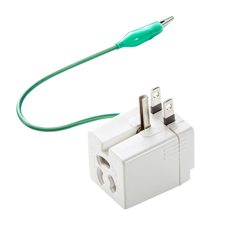 （まとめ買い）3P L型変換アダプター 3P2P兼用 温度ヒューズ内蔵 抜け止め トラッキング防止 TAP-AD9W [x3]