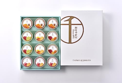 銀座千疋屋 銀座フルーツジュレ(12個) 新フレーバー ギフト お菓子 フルーツ ゼリー 詰合せ