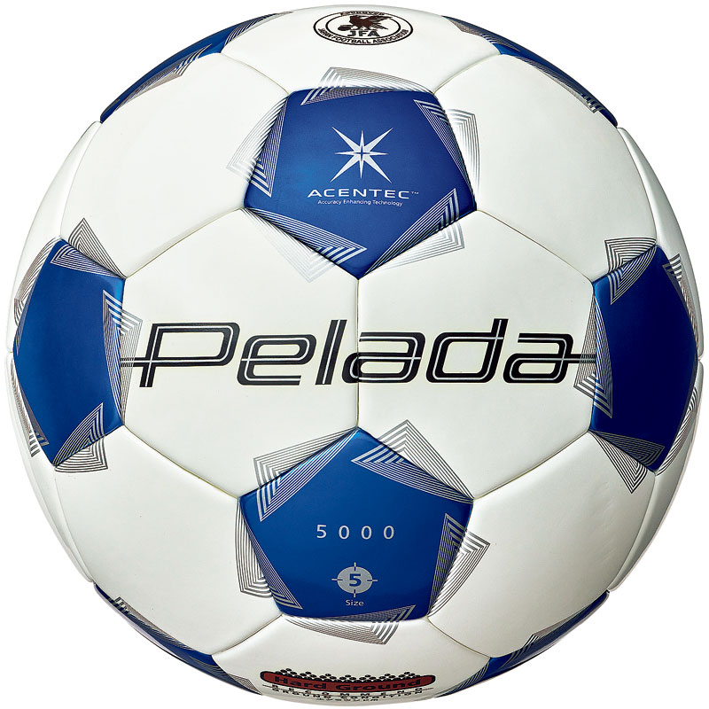 ペレーダ5000土用 5号 白青 サッカーボール 5号 25SS (F5K5001-WB)