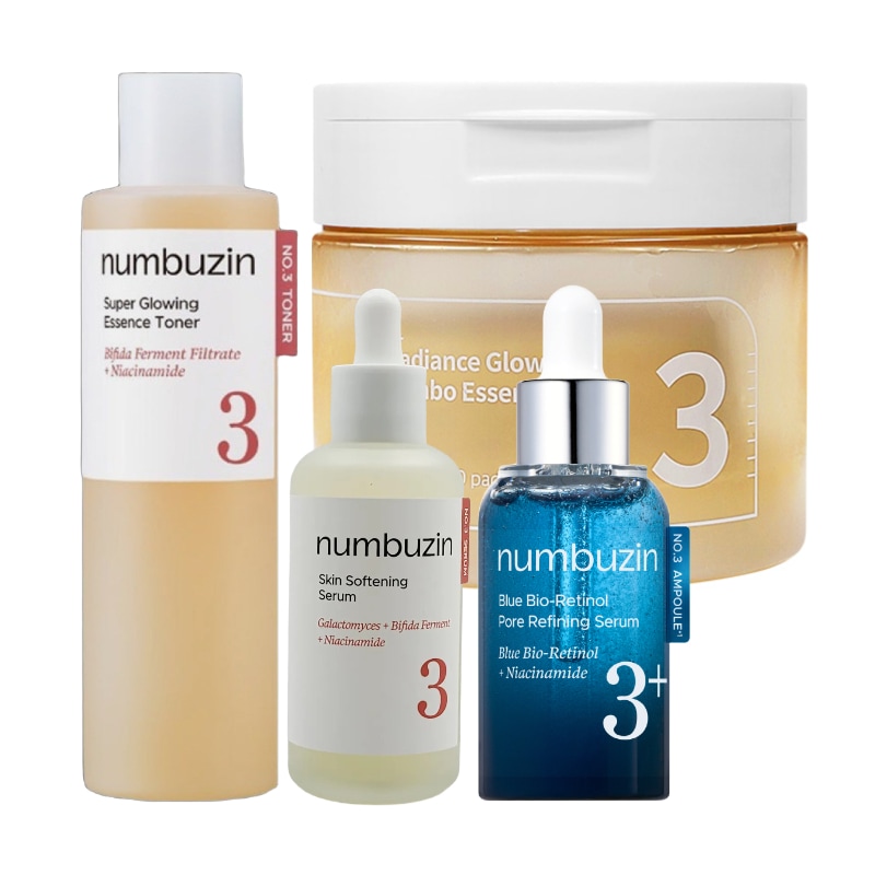 【2種セット】 3番 化粧水 / トナーパッド + 美容液 セット