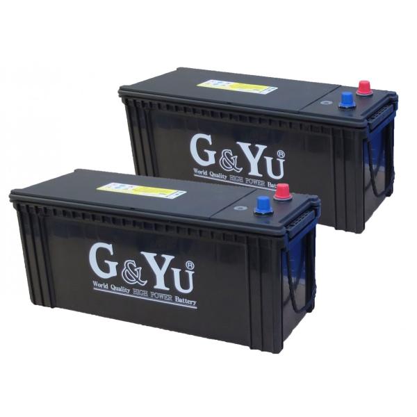 G&Yu [ジーアンドユー] バッテリー SHD-130F51（お得な２個セット）　集配者・バス・トラック・船舶・建設機械用（セミシールドタイプ）