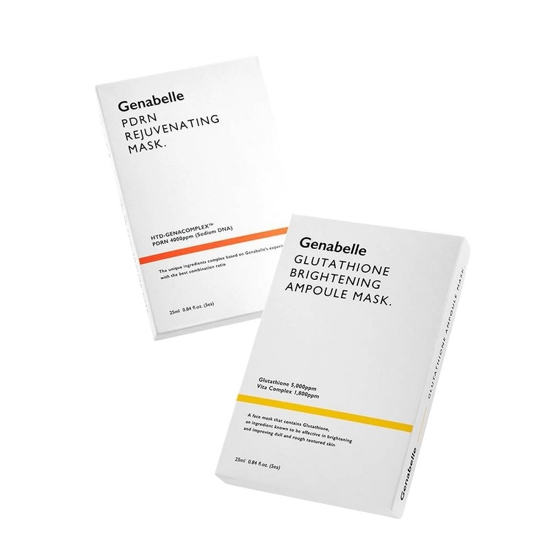 デュオセット）ジェナベルPDRNリジュビネーションマスクパック5枚+グルタチオンマスクパック5枚