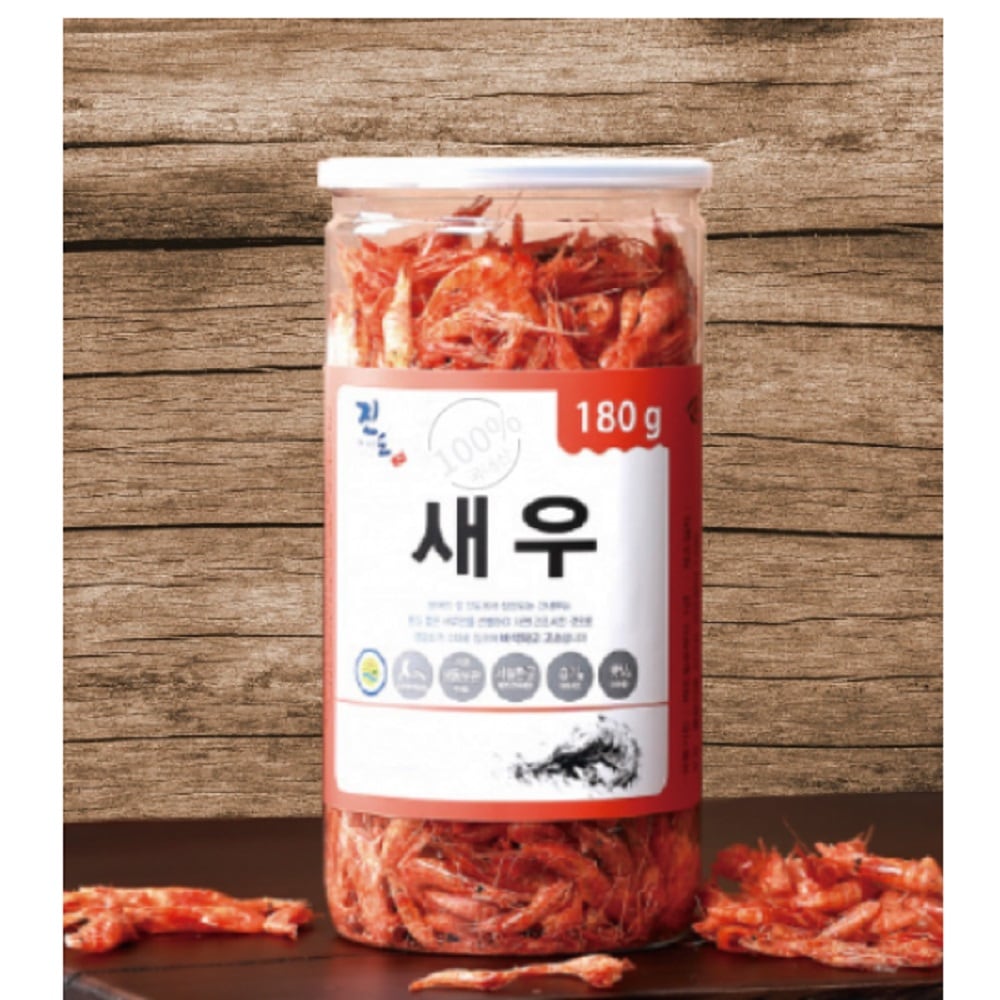 韓国-K MEAL-プレミアム 国内産 珍島紅エビ 180g 干しエビ