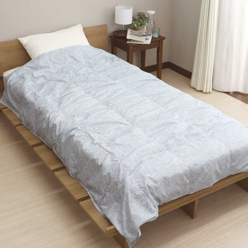 Qoo10] 西川 ウォッシャブル ダウンケット 花柄 : 寝具・ベッド