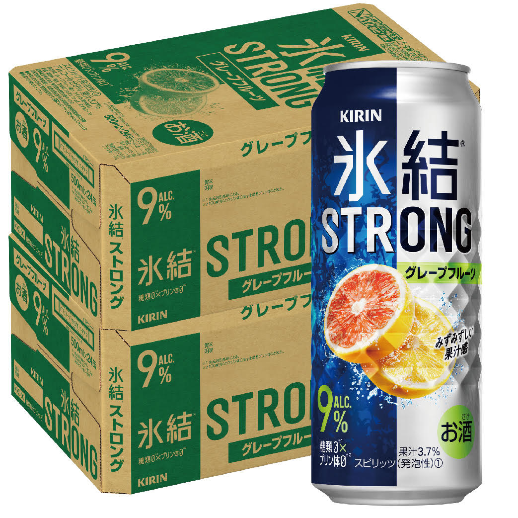 【送料無料】キリン 氷結ストロング グレープフルーツ GF 500ml2ケース/48本【北海道沖縄県東北四国九州地方は必ず送料がかかります】サワー