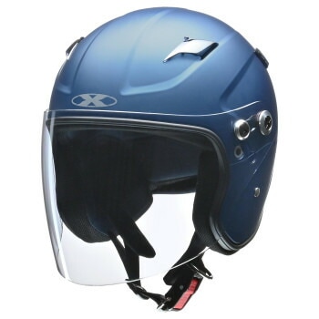 リード工業 　RAZZO　STRADA　セミジェットヘルメット　XLサイズ（61-62cm未満）　マットネイビー
