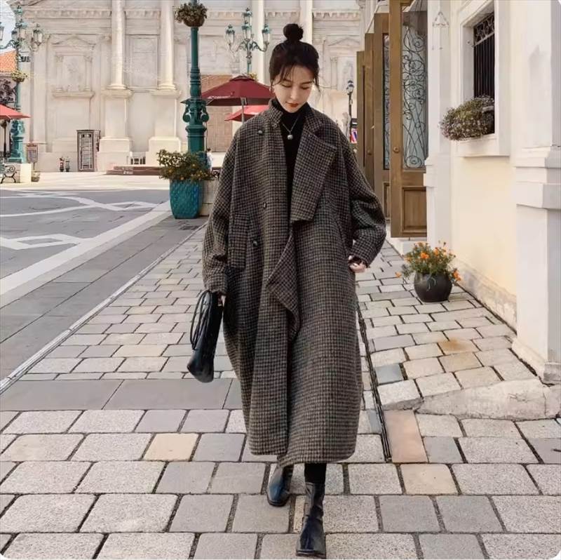 アウター コート レディース ロングコート 膝丈 長袖 ハイネック アシンメトリー 前開き ツイード かわいい 大人可愛い きれいめ カジュアル 上品 おしゃれ かっこいい こなれ感 ラブリー キュー