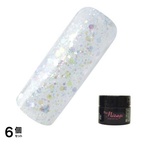 Miss Mirage(ミスミラージュ) ソークオフジェル オーロラグリッター PG1S 2.5g 6個セット