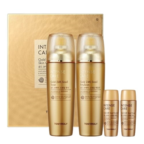 インテンスケアゴールド24kスネイルトナーエマルジョン2種セット