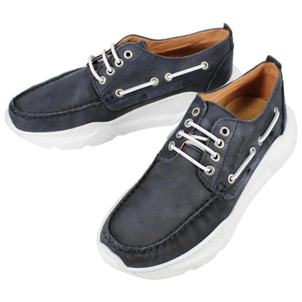 正規品　STORM スニーカー デッキシューズ REMESSA 6552 NL JEANS ネイビー