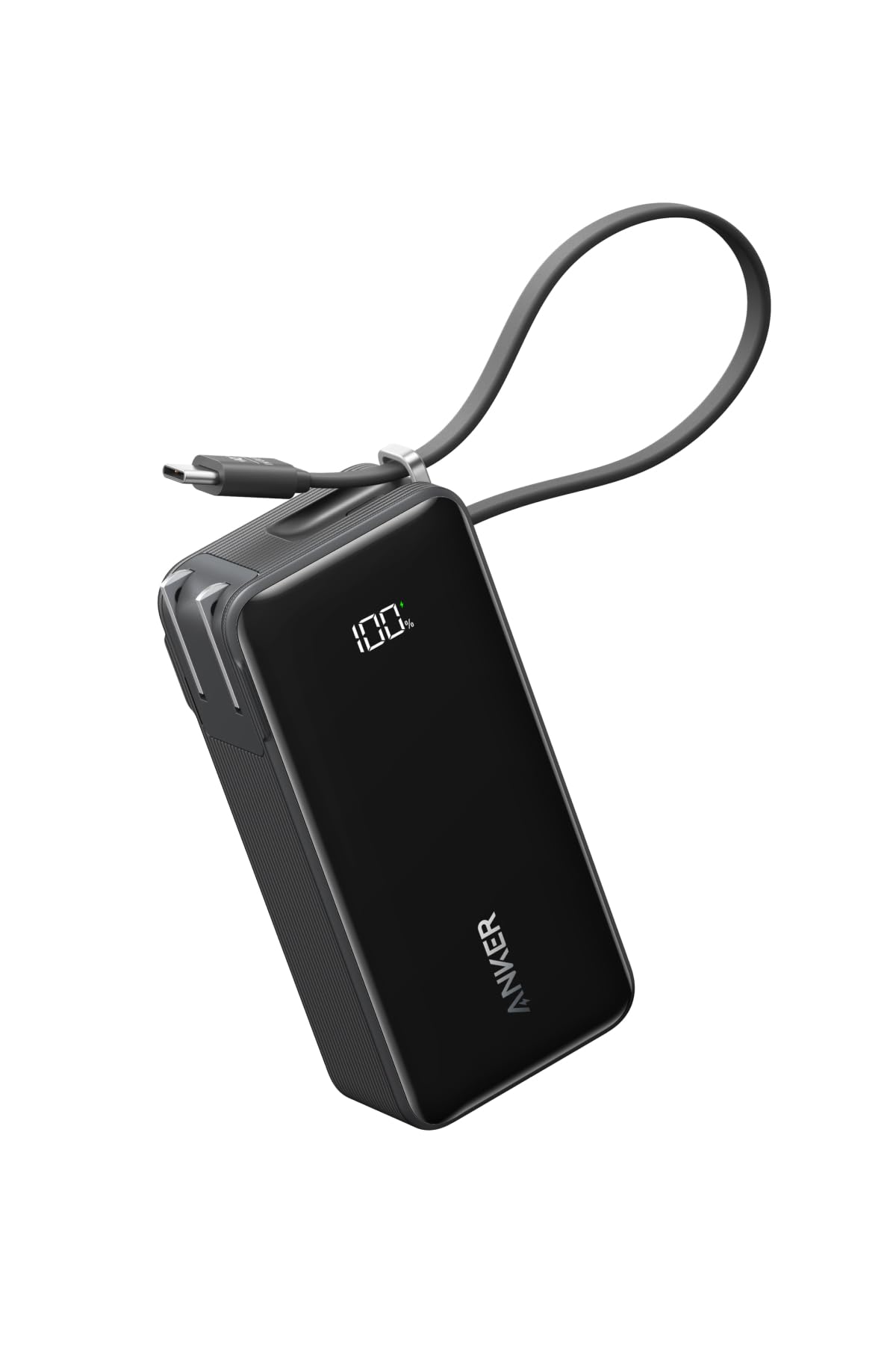 Anker Power Bank (10000mAh, Fusion, Built-In USB-C ケーブル) (10000mAh 30W出力モバイルバッテリー搭載 30W出力USB充電器) / L