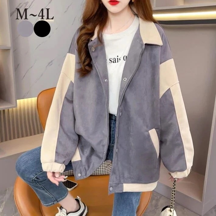 アウター レディース 　トレーナー スウェット ジャケット羽織 羽織り　体型カバー　ゆったり　オーバーサイズ　大きいサイズ　春　秋今日は30パーセント