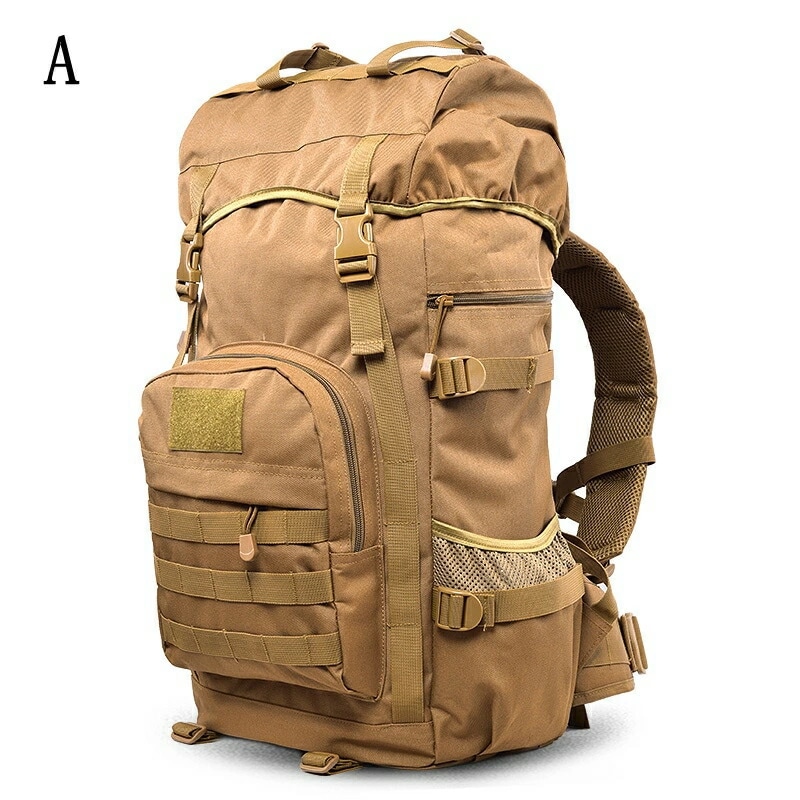 注目商品 タクティカル バックパック ソロ キャンプ ブッシュクラフト 50L アウトドア 登山 ミリタリー