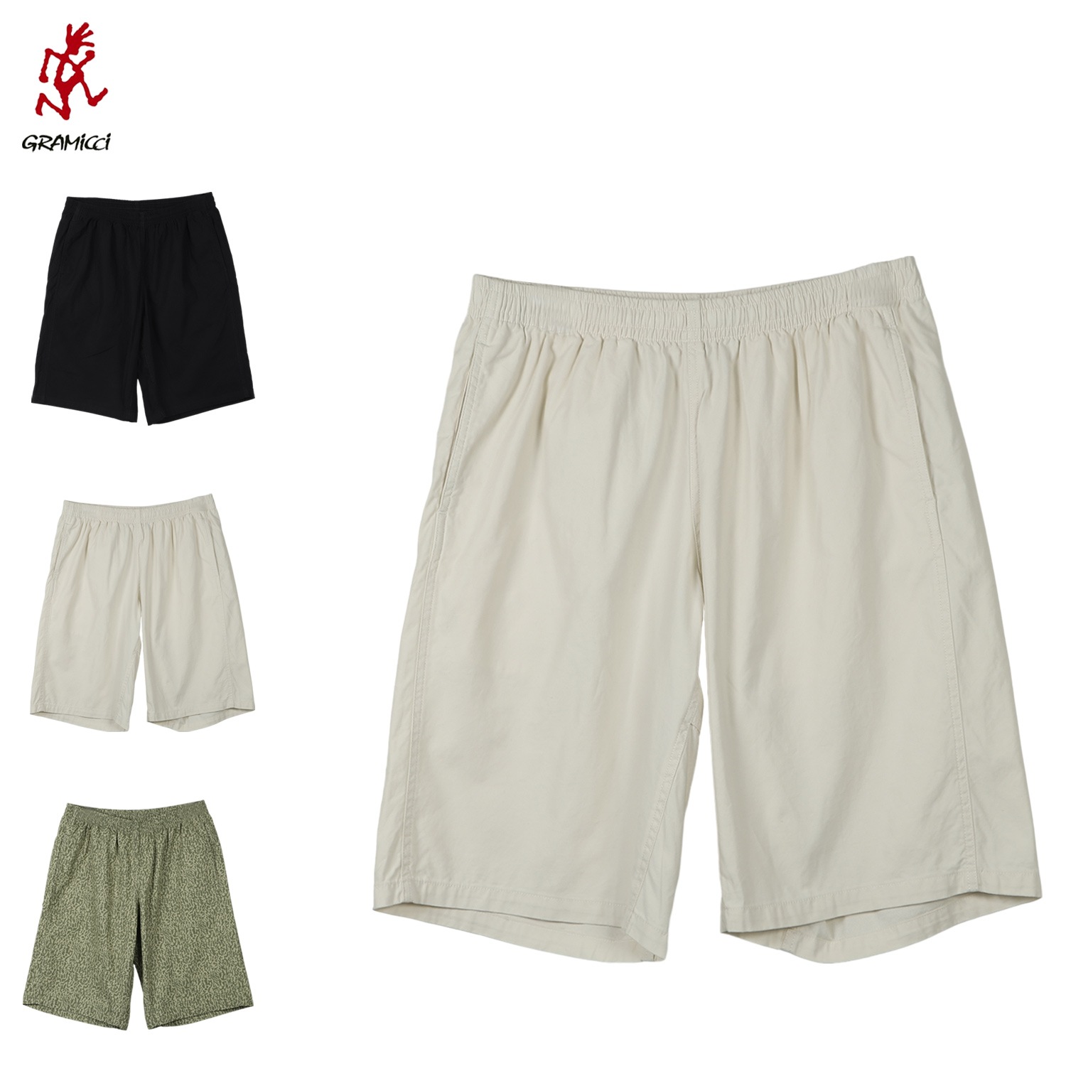 パンツ スウェル ショートパンツ ショーツ メンズ ブラック グレー グン 黒 G4SU-P052