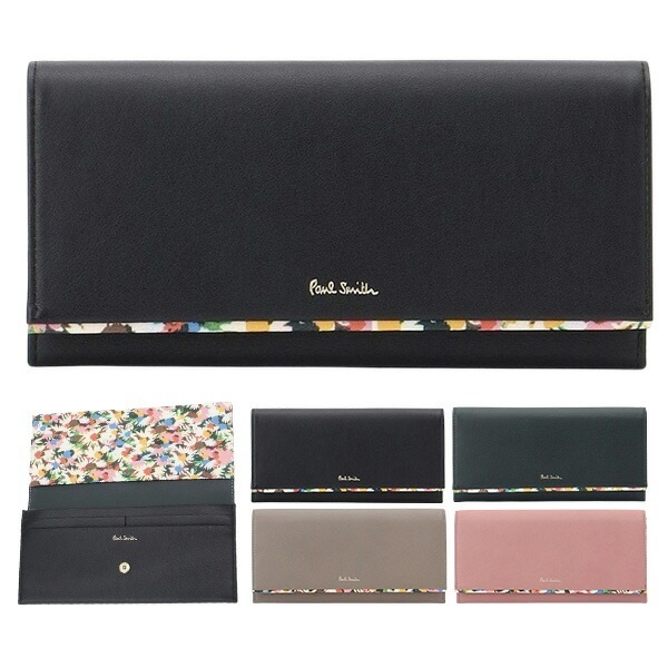 財布 レディース かぶせ長財布 マーガレットプリントトリム 845008 W564 BPW564 LV3PNW0564