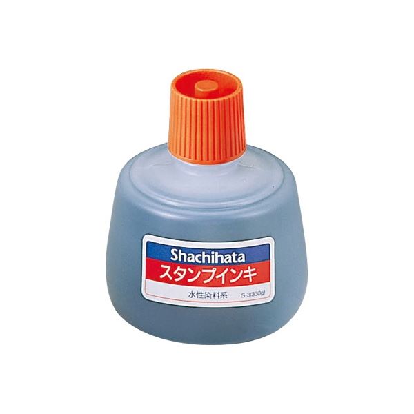 (まとめ) シヤチハタ スタンプインキゾルスタンプ台専用 大瓶 朱色 S-3 1個 (×3セット)