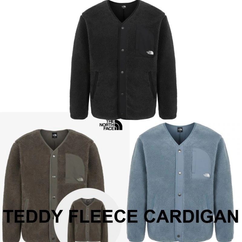 韓国正規品保証 NJ4FR57A TEDDY FLEECE CARDIGANデイリー 基本 着装 男子 女子 人気 韓国 ファッション 男女共用 アウトドア