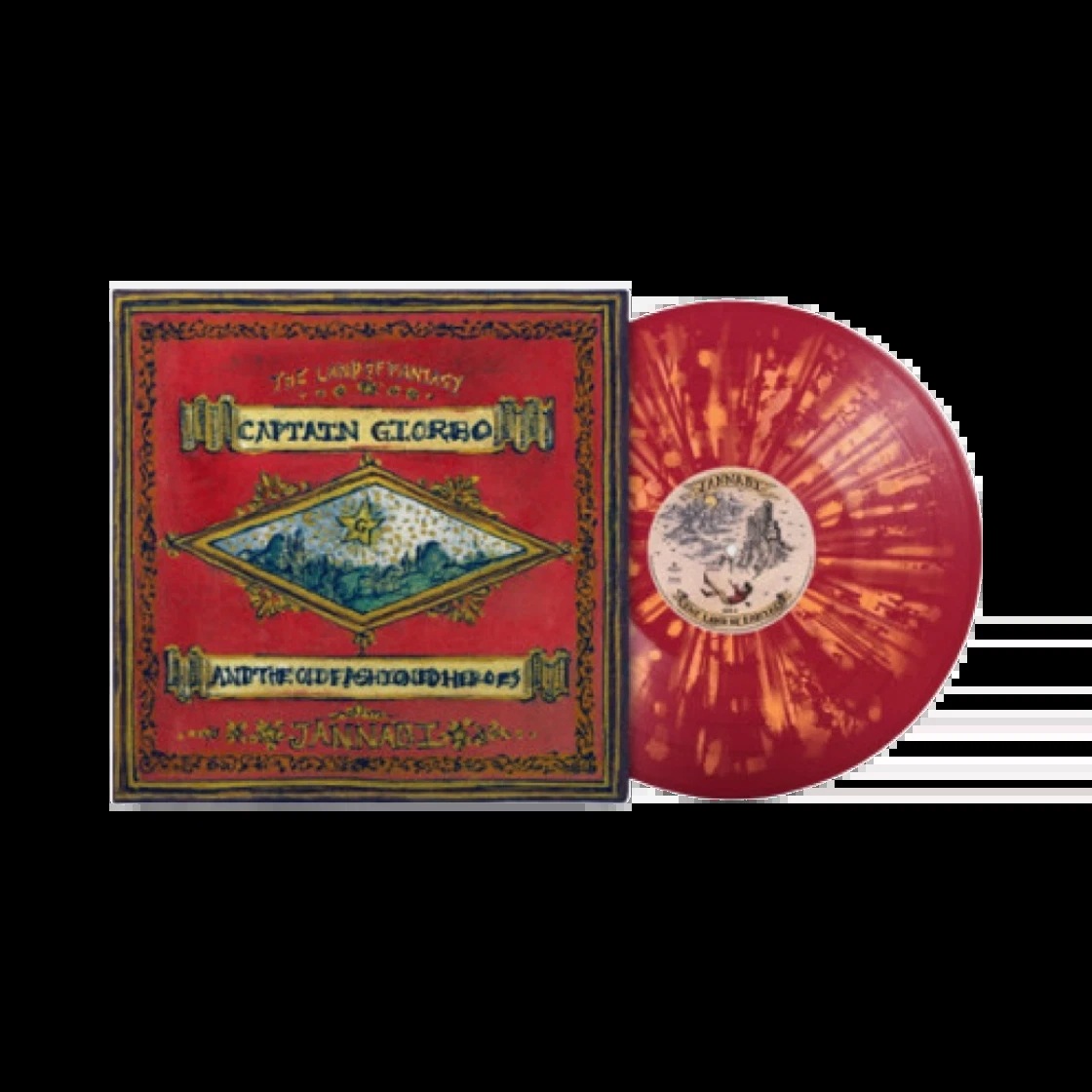 Jannabi 3rd album The land of Fantasy アナログ LP VINYL Red orange