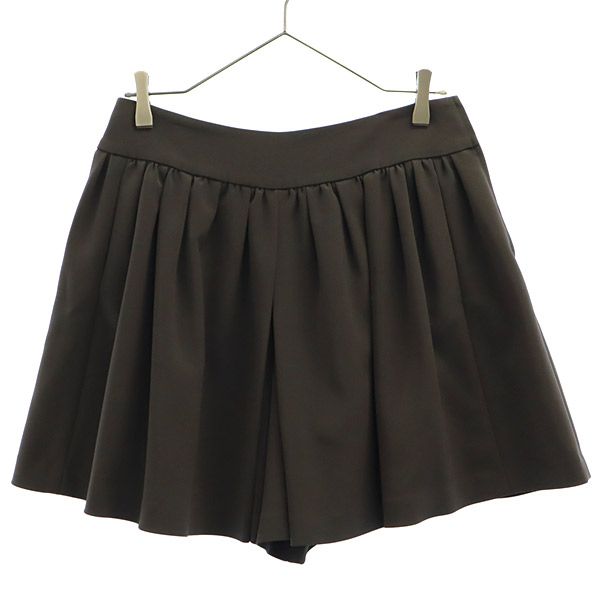 フォクシー ニューヨーク ギャザー ショートパンツ 40 グレー FOXEY NEW YORK レディース