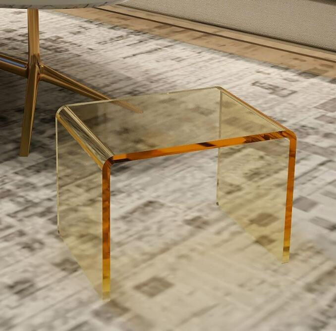 アクリルスツール高透明椅子ホーム玄関小さなベンチシンプルな透明プラスチックスツールルームベンチ