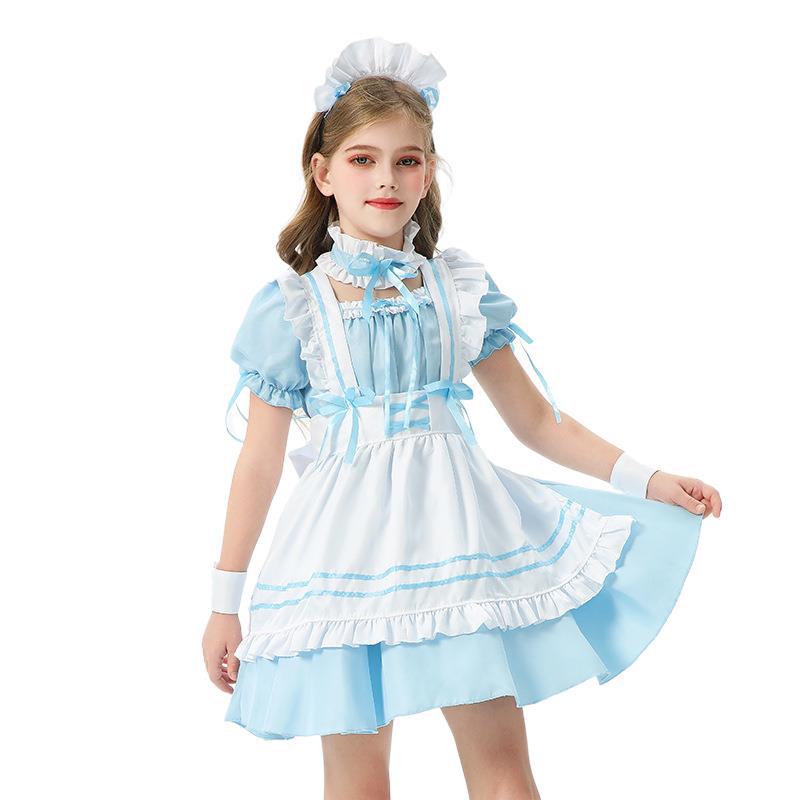 2025 アマゾンメイドドレス子供服牧歌的な農場フレンチロリータガールドレスパーティーガールドレス