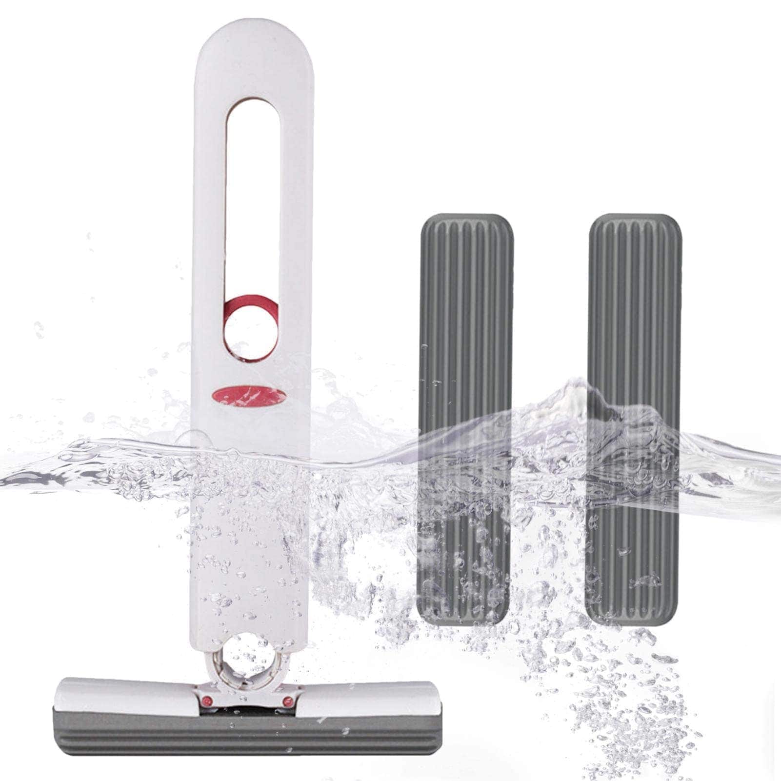 団体購入価格（10個）ポータブルセルフスクイーズミニモップ ポータブルセルフスクイーズミニモップミニ多機能ハンズフリーモップ怠惰な手洗い強力な吸収スポンジモップウェットとドライのデュアルユース家庭用キ