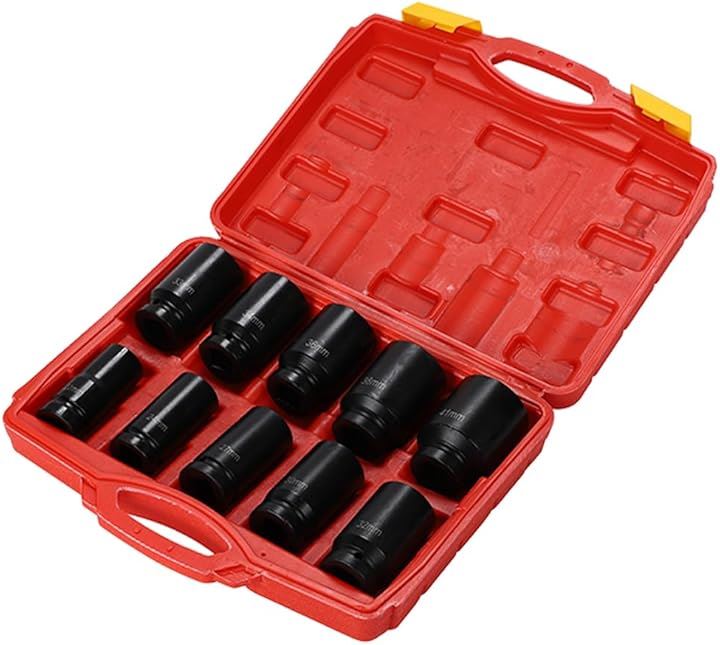 インパクト ソケット セット 差込角 3/4インチ ディープソケット ハブロックナット 22mm 24mm 27mm 30mm 32mm 33mm 34mm 36mm 38mm 41mm