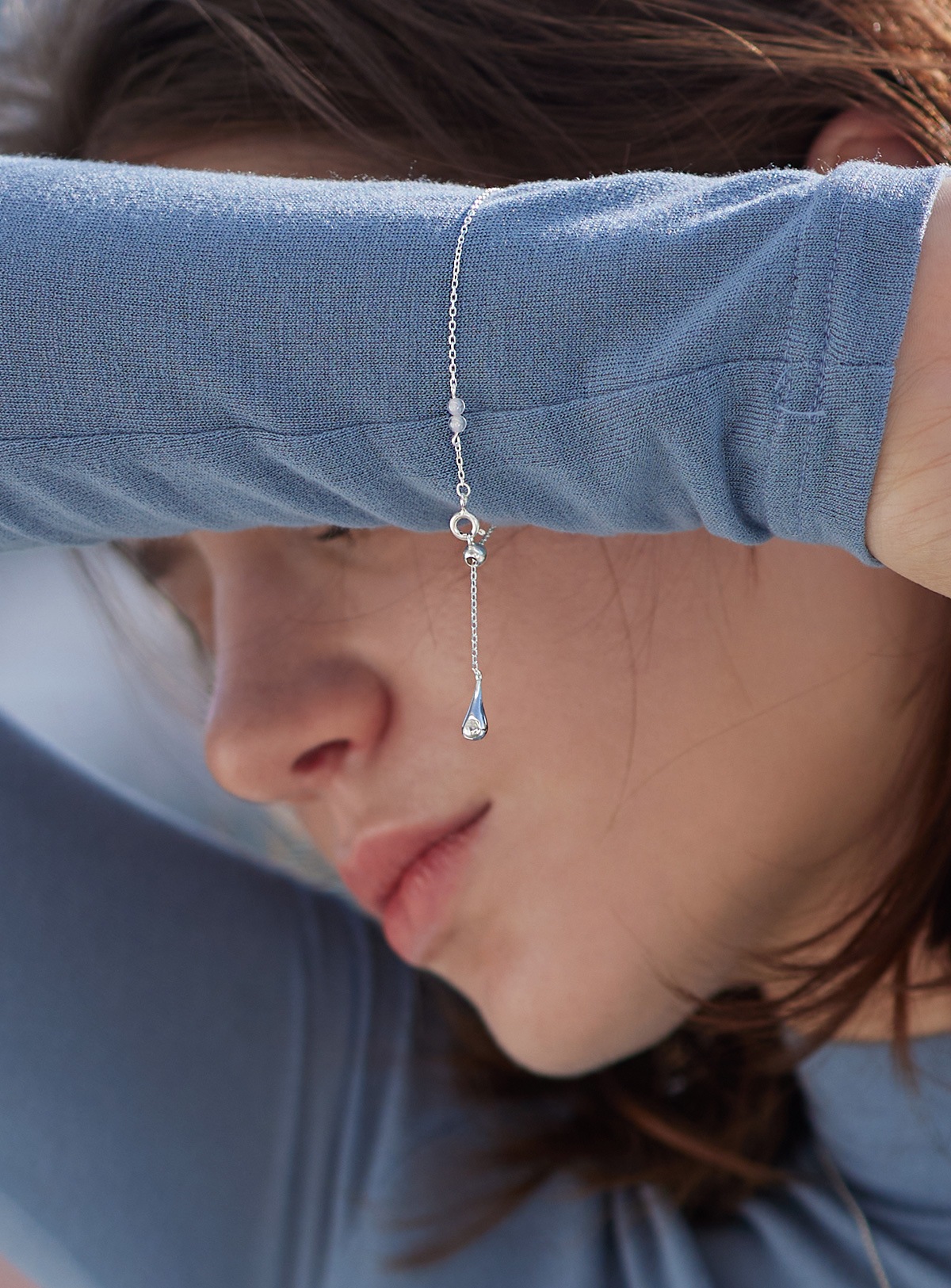 【メガ割 最大30％OFF】25シルバー ドデュフリンロップ＆スライド ブレスレット