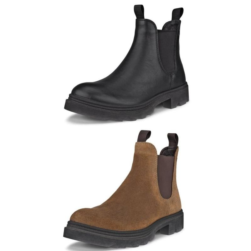 [驪州店] 女性グレイナーアンクルブーツチェルシーブーツブラックブラウン214703